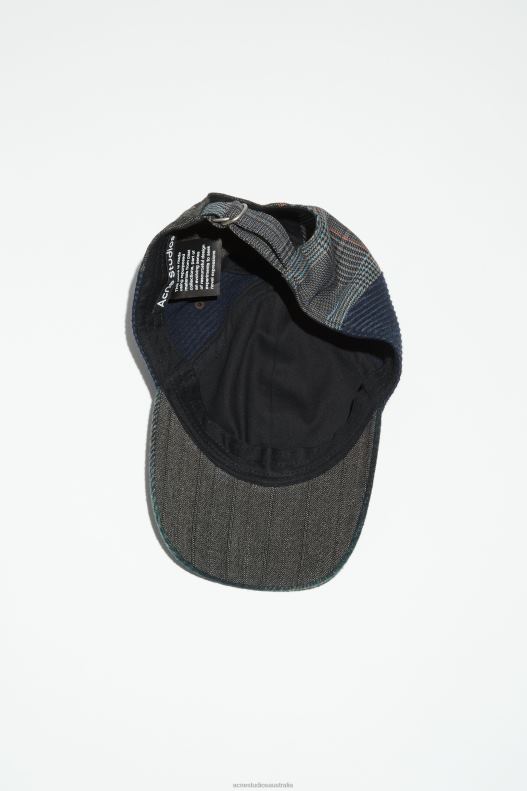 Face patch cap Blue/Green Acne Studios R66LJ533 Accessories