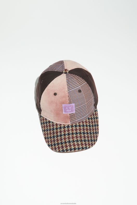 Face patch cap Pink/Purple Acne Studios R66LJ851 Accessories