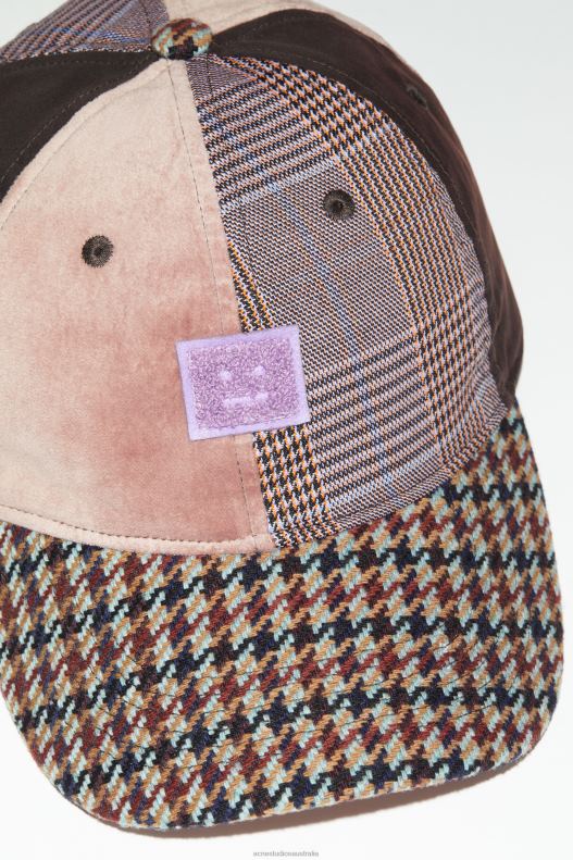 Face patch cap Pink/Purple Acne Studios R66LJ851 Accessories