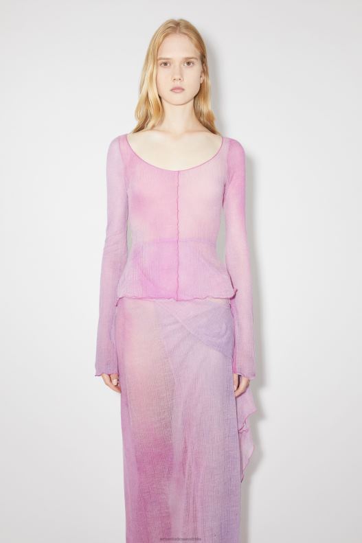 Fine knit top Runway Show Orchid Purple Acne Studios R66LJ211 Apparel