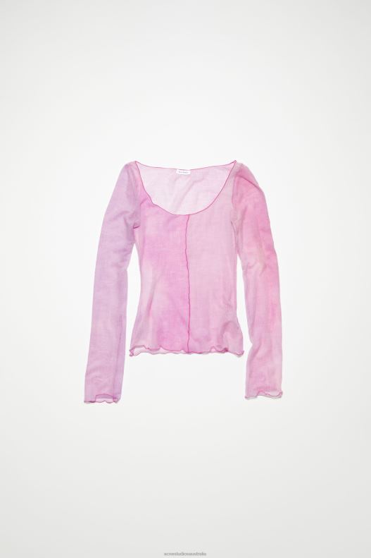 Fine knit top Runway Show Orchid Purple Acne Studios R66LJ211 Apparel