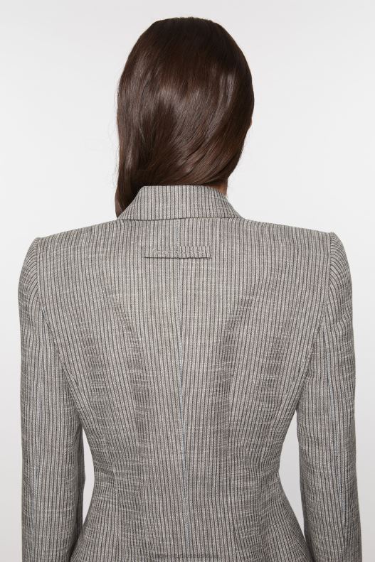 Fitted suit jacket Grey Melange Acne Studios R66LJ123 Apparel