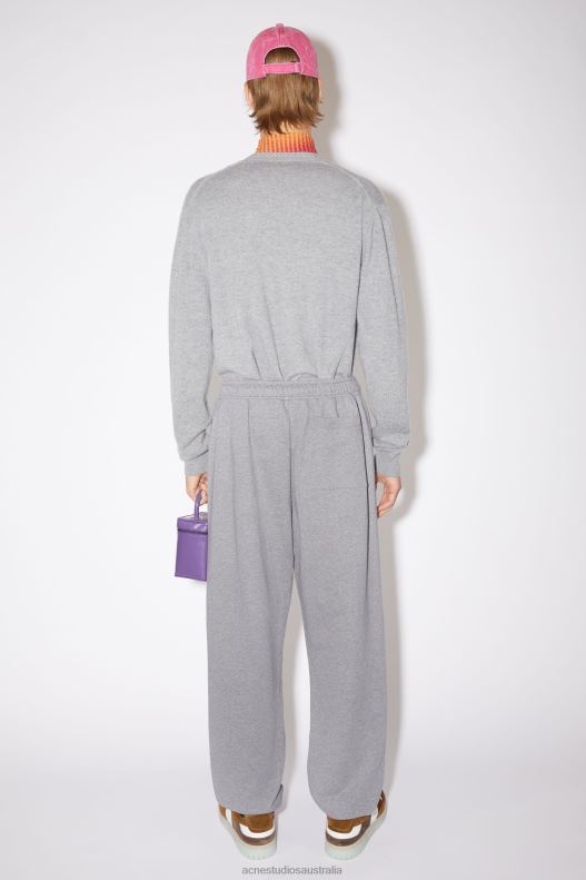 Fleece sweatpants Unisex Light Grey Melange Acne Studios R66LJ1187 Apparel