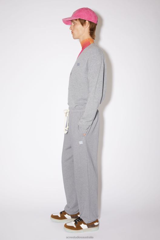 Fleece sweatpants Unisex Light Grey Melange Acne Studios R66LJ1187 Apparel