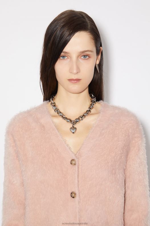 Fluffy knit cardigan Dusty Pink Acne Studios R66LJ103 Apparel