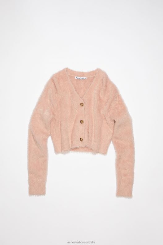 Fluffy knit cardigan Dusty Pink Acne Studios R66LJ103 Apparel