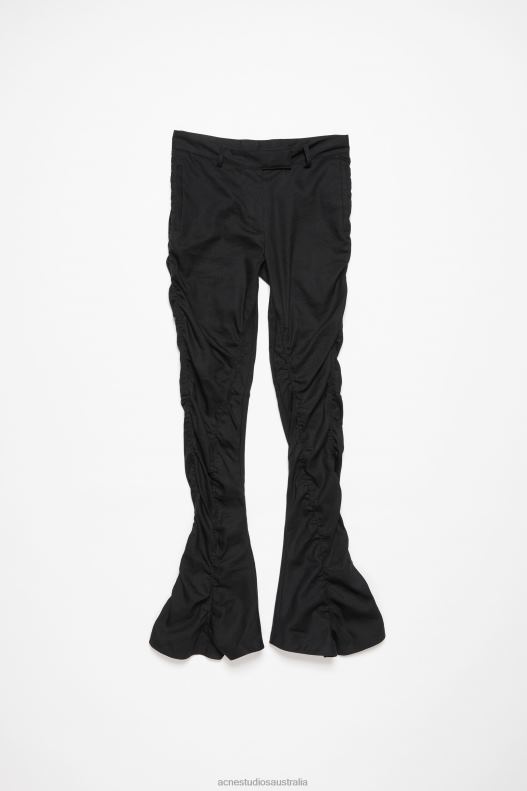 Fluid linen trousers Black Acne Studios R66LJ293 Apparel