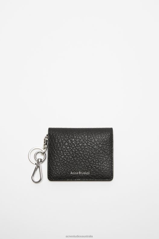 Folded leather wallet Black Acne Studios R66LJ457 Accessories