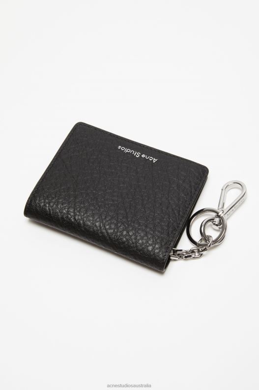 Folded leather wallet Black Acne Studios R66LJ457 Accessories