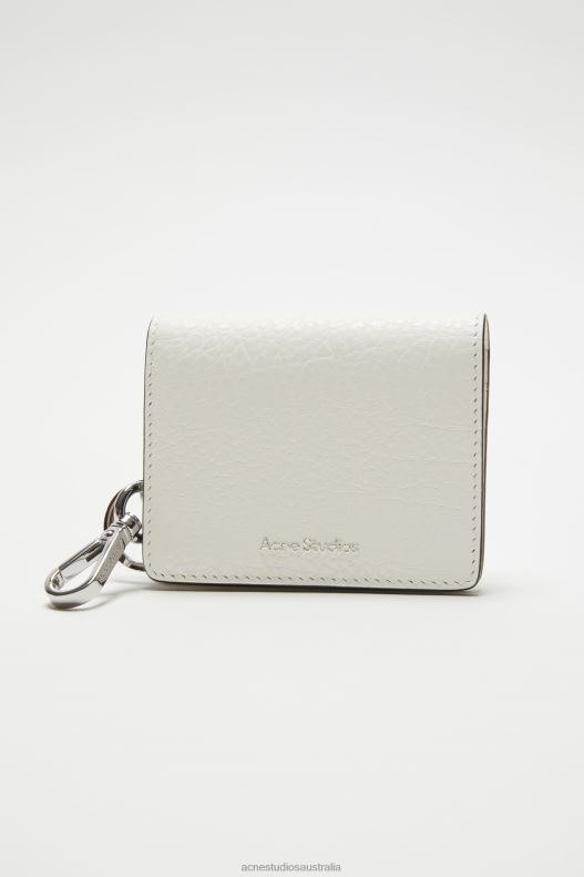 Folded leather wallet White Acne Studios R66LJ822 Accessories