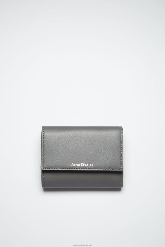 Folded wallet Dark Grey Acne Studios R66LJ596 Accessories