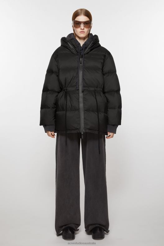 Hooded puffer jacket Black Acne Studios R66LJ19 Apparel