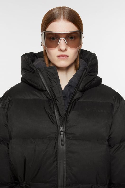 Hooded puffer jacket Black Acne Studios R66LJ19 Apparel