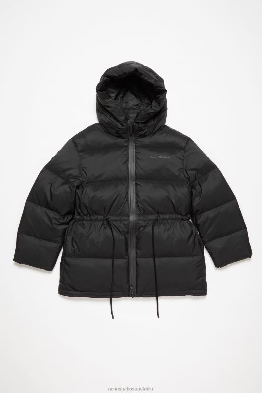 Hooded puffer jacket Black Acne Studios R66LJ19 Apparel