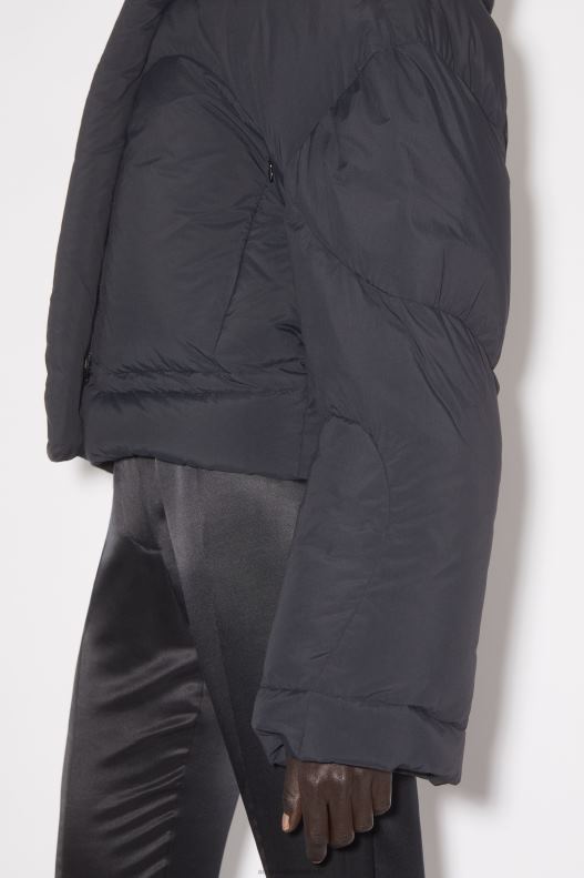 Hooded puffer jacket Black Acne Studios R66LJ31 Apparel