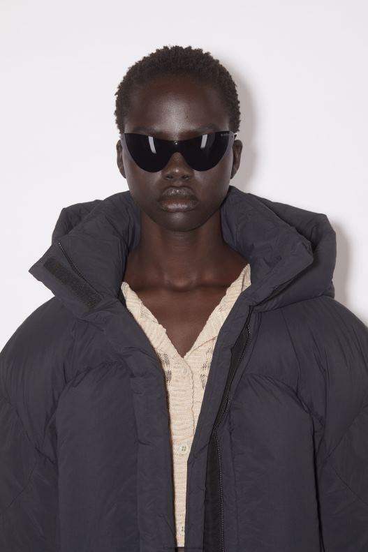 Hooded puffer jacket Black Acne Studios R66LJ31 Apparel