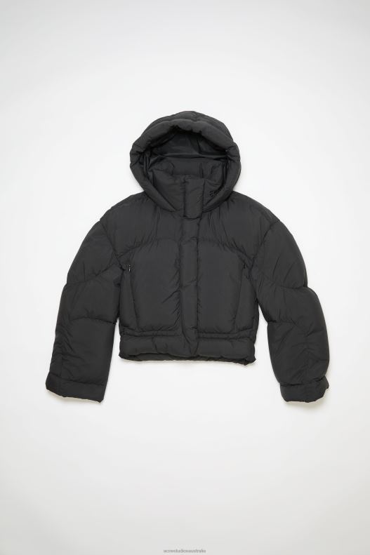 Hooded puffer jacket Black Acne Studios R66LJ31 Apparel