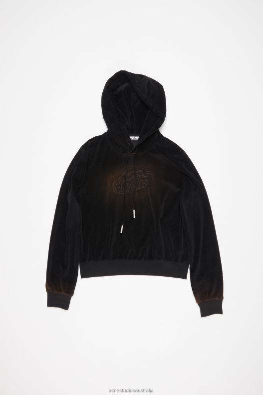 Hooded sweater - Fitted fit Black Acne Studios R66LJ142 Apparel