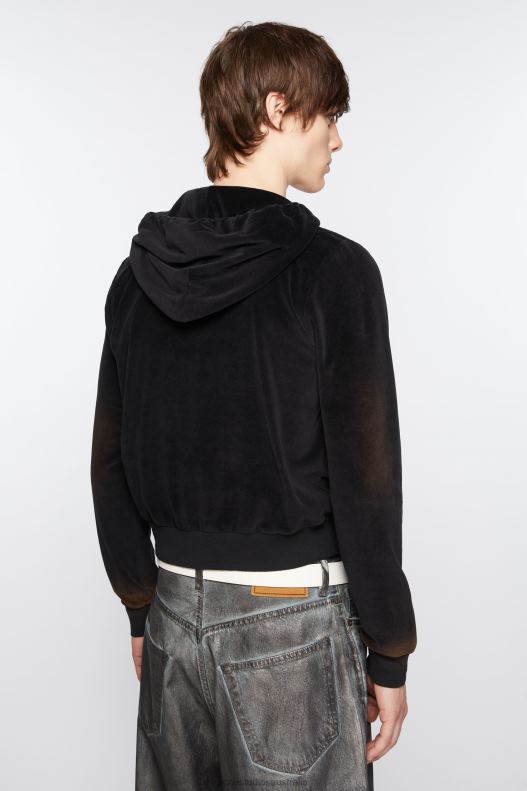 Hooded sweater - Fitted fit Black Acne Studios R66LJ963 Apparel