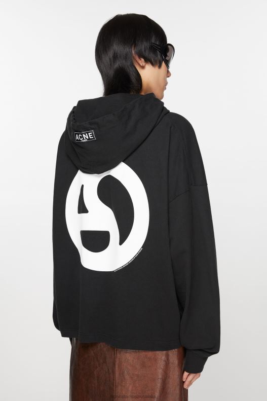 Hooded sweater Black Acne Studios R66LJ962 Apparel