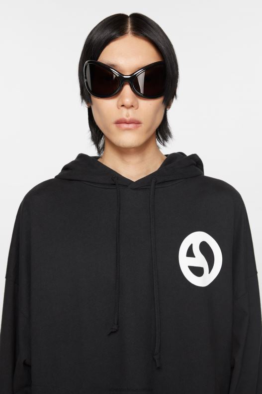 Hooded sweater Black Acne Studios R66LJ962 Apparel