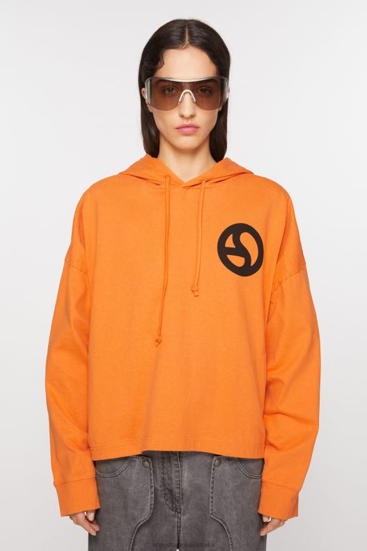 Hooded sweater Sharp Orange Acne Studios R66LJ144 Apparel