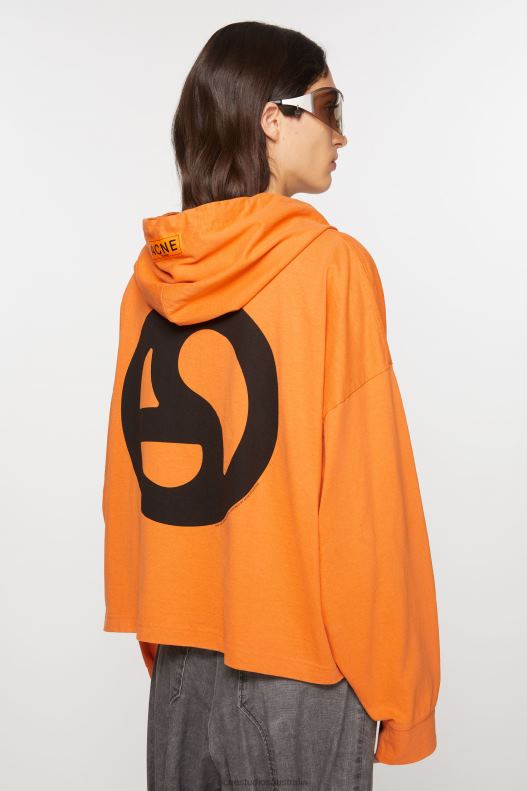 Hooded sweater Sharp Orange Acne Studios R66LJ144 Apparel