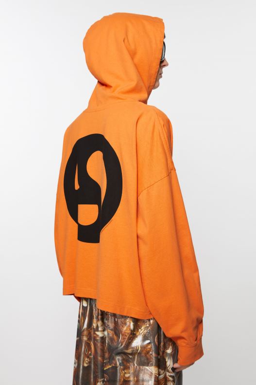 Hooded sweater Sharp Orange Acne Studios R66LJ966 Apparel