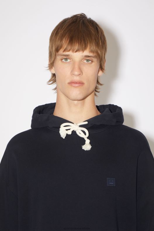 Hooded sweatshirt - Oversized fit Unisex Black Acne Studios R66LJ1180 Apparel