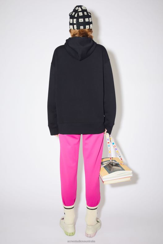 Hooded sweatshirt - Oversized fit Unisex Black Acne Studios R66LJ414 Apparel