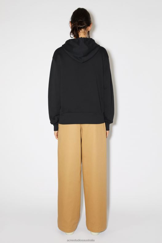 Hooded sweatshirt - Regular fit Unisex Black Acne Studios R66LJ161 Apparel