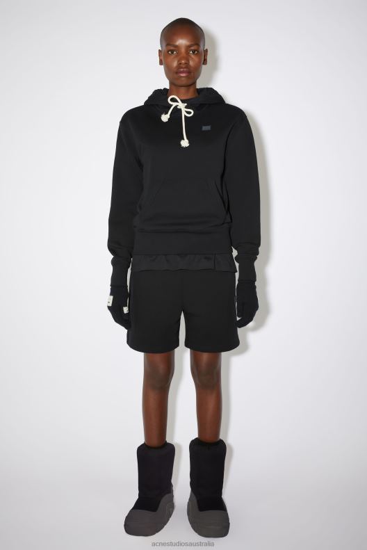 Hooded sweatshirt - Regular fit Unisex Black Acne Studios R66LJ431 Apparel