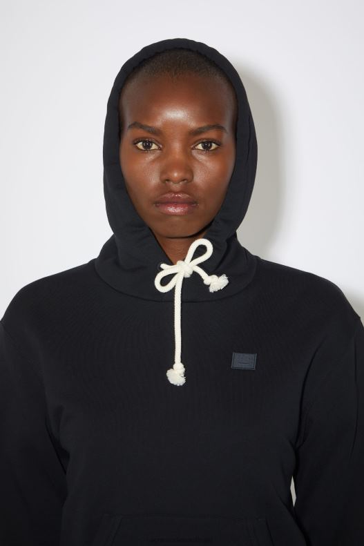 Hooded sweatshirt - Regular fit Unisex Black Acne Studios R66LJ431 Apparel