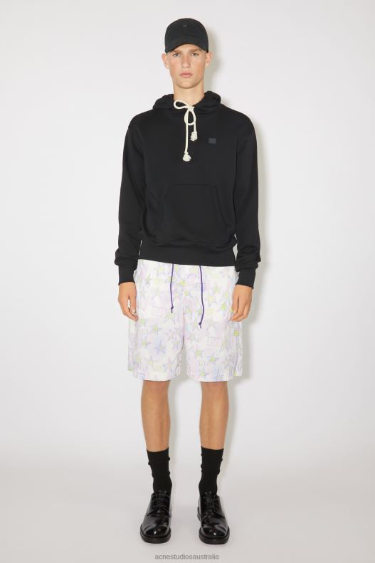 Hooded sweatshirt - Regular fit Unisex Black Acne Studios R66LJ982 Apparel