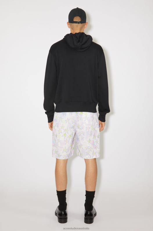 Hooded sweatshirt - Regular fit Unisex Black Acne Studios R66LJ982 Apparel