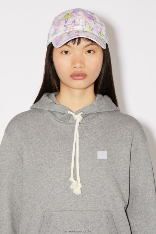 Hooded sweatshirt - Regular fit Unisex Light Grey Melange Acne Studios R66LJ151 Apparel