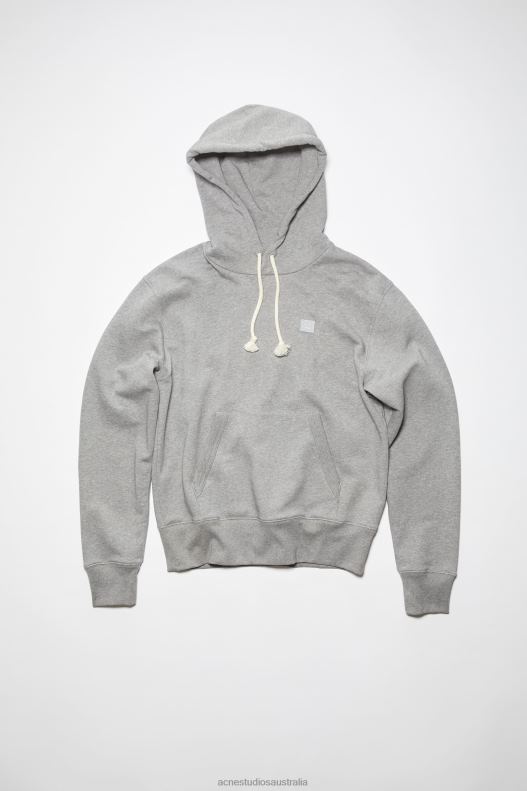 Hooded sweatshirt - Regular fit Unisex Light Grey Melange Acne Studios R66LJ151 Apparel