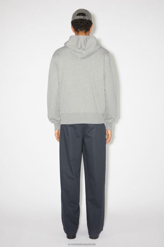 Hooded sweatshirt - Regular fit Unisex Light Grey Melange Acne Studios R66LJ983 Apparel