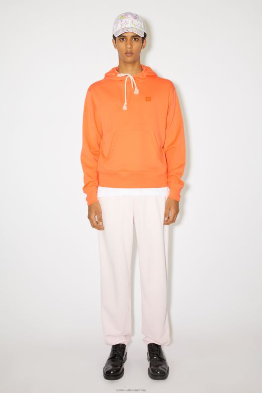 Hooded sweatshirt - Regular fit Unisex Mandarin Orange Acne Studios R66LJ972 Apparel