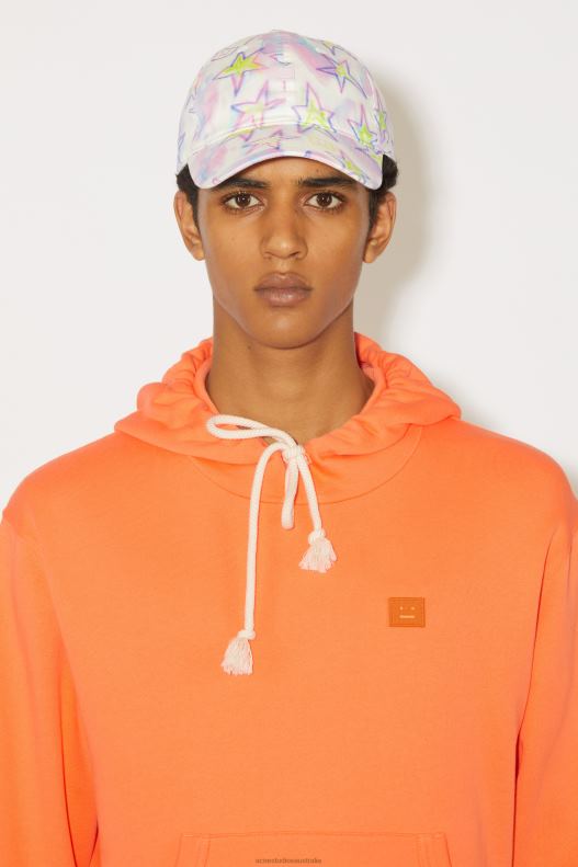 Hooded sweatshirt - Regular fit Unisex Mandarin Orange Acne Studios R66LJ972 Apparel