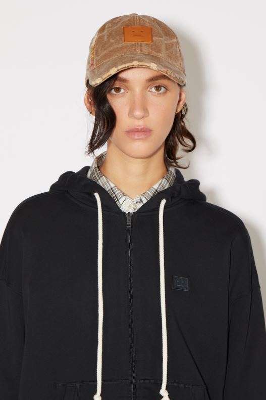 Hooded zip sweater Unisex Black Acne Studios R66LJ154 Apparel