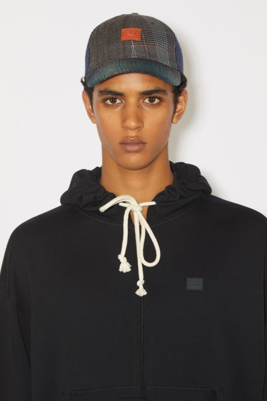 Hooded zip sweater Unisex Black Acne Studios R66LJ976 Apparel