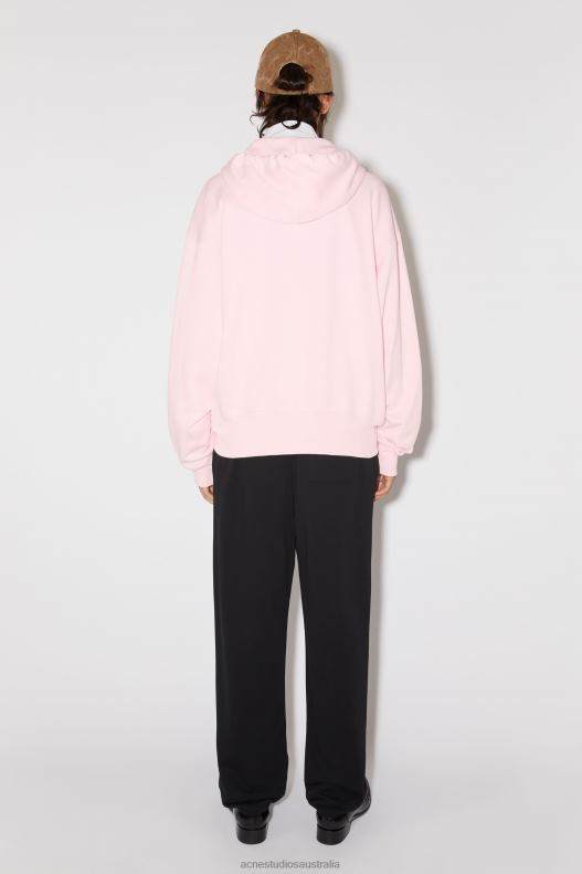 Hooded zip sweater Unisex Light Pink Acne Studios R66LJ158 Apparel