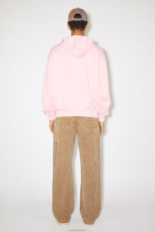 Hooded zip sweater Unisex Light Pink Acne Studios R66LJ979 Apparel