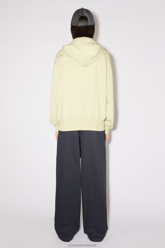 Hooded zip sweater Unisex Sand/Green Acne Studios R66LJ152 Apparel