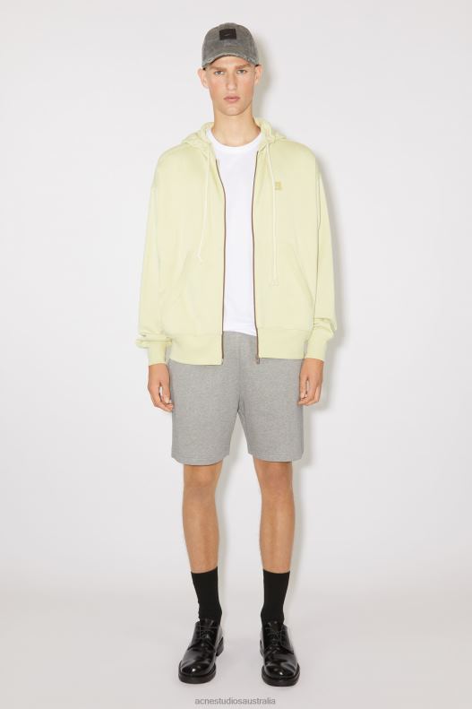 Hooded zip sweater Unisex Sand/Green Acne Studios R66LJ973 Apparel