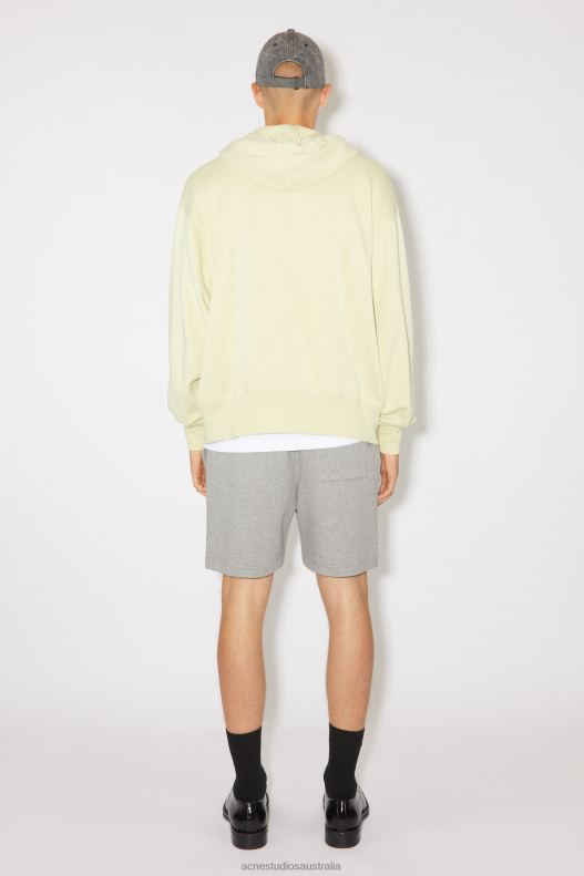 Hooded zip sweater Unisex Sand/Green Acne Studios R66LJ973 Apparel