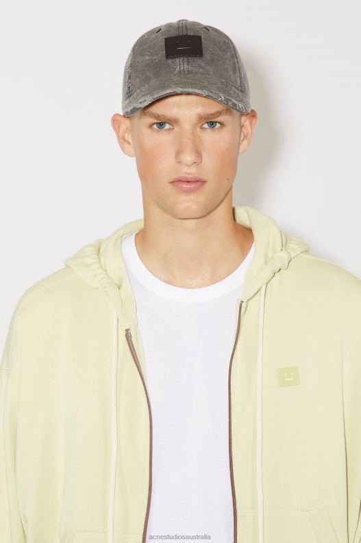 Hooded zip sweater Unisex Sand/Green Acne Studios R66LJ973 Apparel