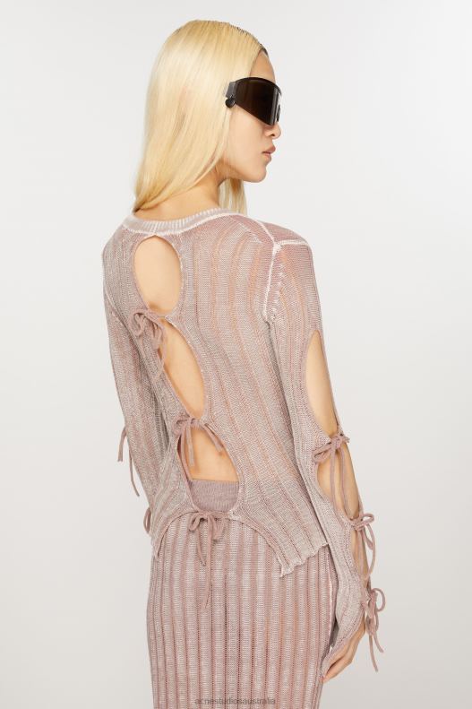 Jumper knot details Dusty Pink Acne Studios R66LJ63 Apparel