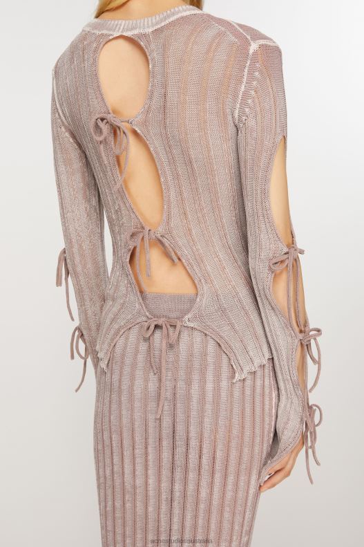 Jumper knot details Dusty Pink Acne Studios R66LJ63 Apparel